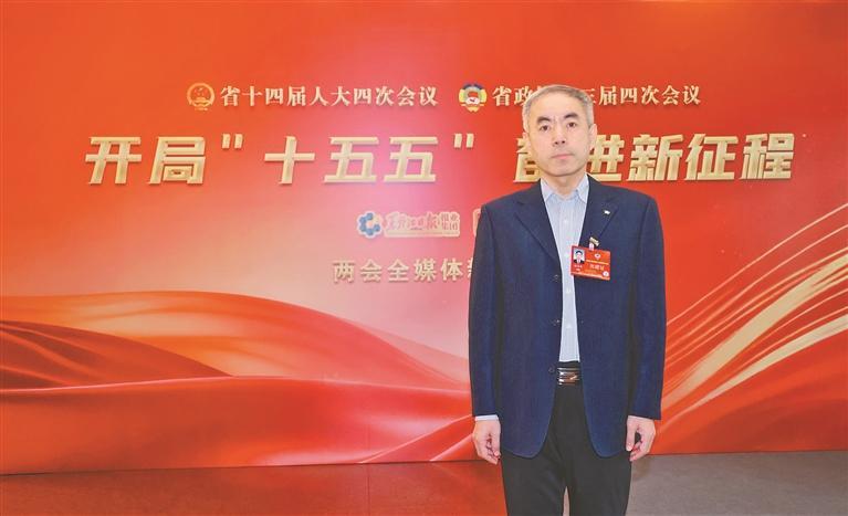 黑龙江省政协委员孙占峰。黑龙江日报记者 张澍摄