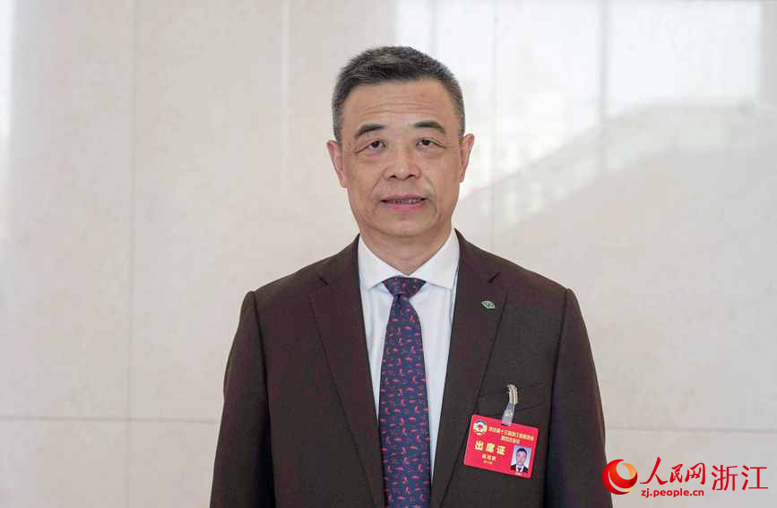 浙江省政协常务委员陈海斌。人民网记者 郭扬摄