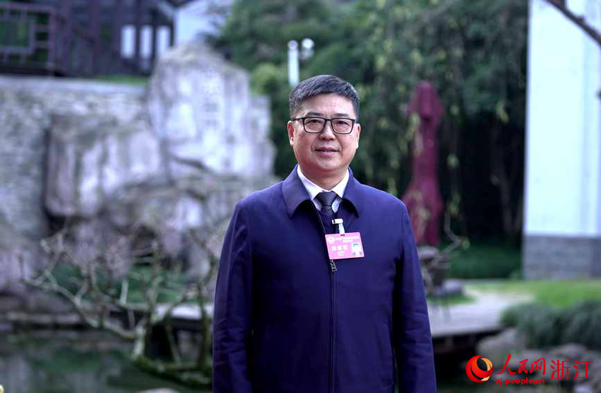 浙江省政协委员林伟明。人民网记者 郭扬摄